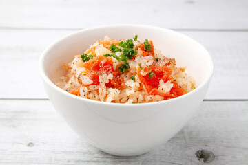 トマトの炊き込みご飯