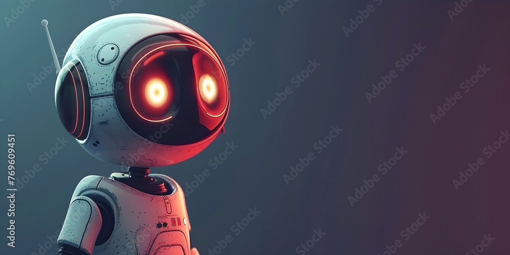 Poster chatbot character engaging in endless conversation exploring digital dialogue and autonomous communi