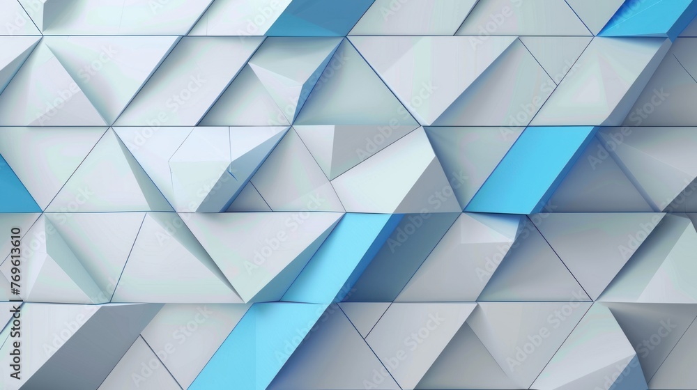 Wall mural 3d abstract. illustration technology background 3d abstract crystal background,