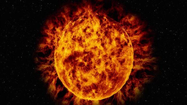the sun with sun spots