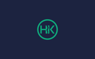 letter hk with crack logo icon design vector design template inspiration - obrazy, fototapety, plakaty