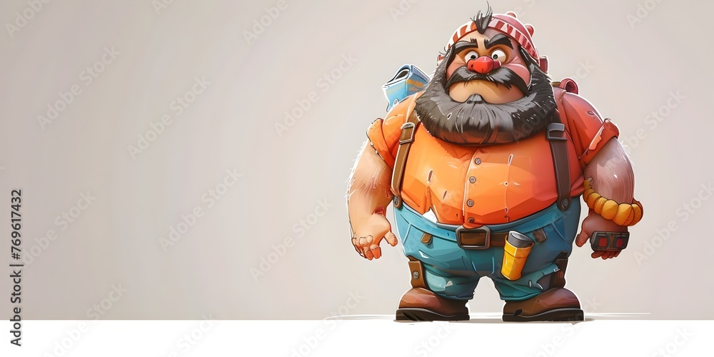 Aufkleber a cheerful cartoon character shaping improvements and modifications on a feedback form with ample co