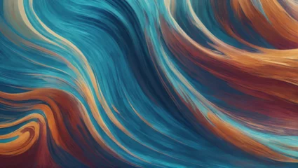 Photo sur Aluminium Ondes fractales Abstract wave patterns inspired by the movement of water, offering fluid and dynamic visual elements for digital artwork or designs