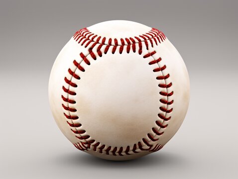 a close up of a baseball
