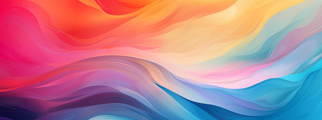 Vibrant Abstract Swirls of Red and Blue Illustration