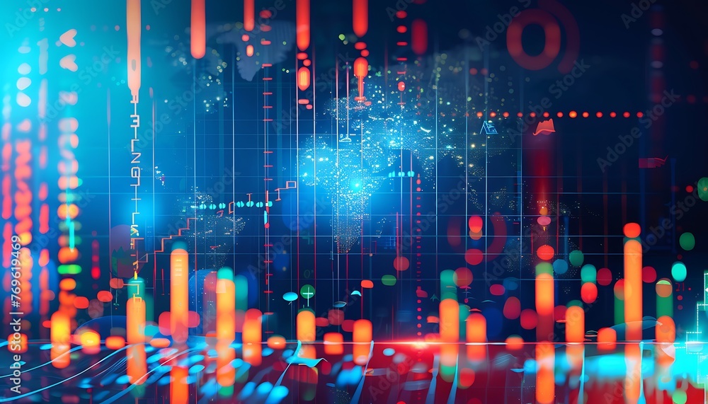 Poster Image of Global Financial Data Analysis Using Abstract AI
