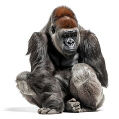 Gorilla isolated on white background