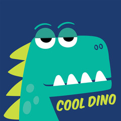cartoon dino vector illustration