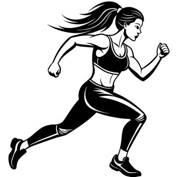 running person illustration