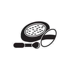 Beauty powder logo icon, design vector illustration template.