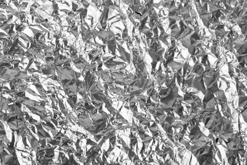 aluminum silver foil. background or texture