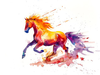painting horse wall art, a symbol of progress and strength.