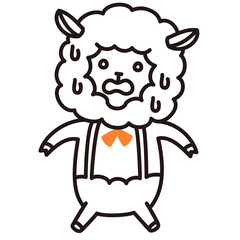 色加工ok ひつじ素材No.10 汗