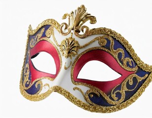 Carnival Venetian mask isolated on white background with clipping path