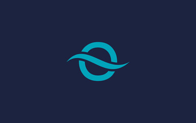 letter o with waves logo icon design vector design template inspiration