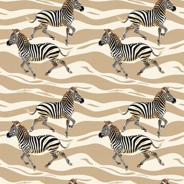 Seamless zebra fabric pattern, very cool, strong, elegant, artwork, textile, background.Fashionable luxury design