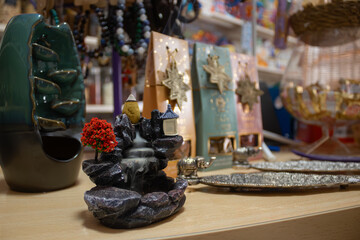 Incense and items from a herbalist's shop.