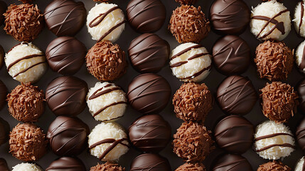 Chocolate-dipped coconut macaroons arranged in a playful pattern, ready to enjoy.