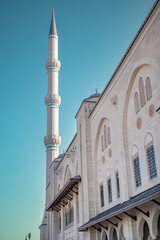 Fototapeta na wymiar The Grand Çamlıca Mosque located on Çamlıca Hill in the Üsküdar district of Istanbul.