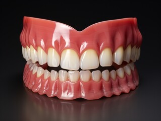 a plastic teeth and gums