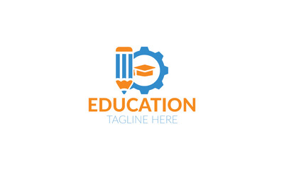 a logo for education on a white background