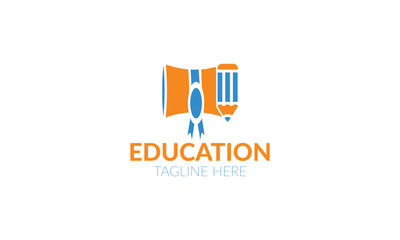 a logo for education on a white background