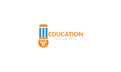 Creative Education Logo Design Illustration Vector.