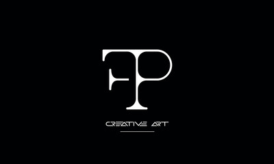 FP, PF, F, P abstract letters logo monogram