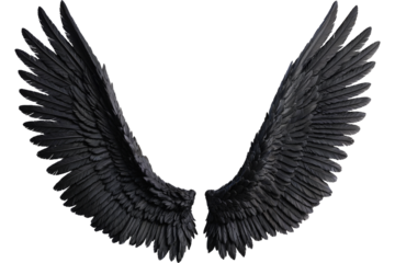 black angel wings