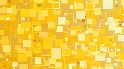 Minimalist monotone yellow squares and rectangles, design background