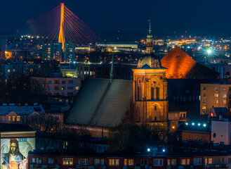 gdansk city at night