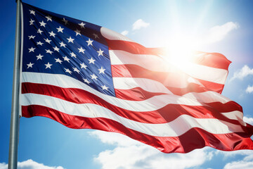 Obraz premium american flag on background