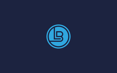 letter bl with circle logo icon design vector design template inspiration
