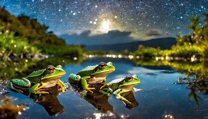 Frogs in Midnight Chorus