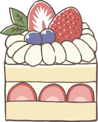 イチゴのショートケーキ