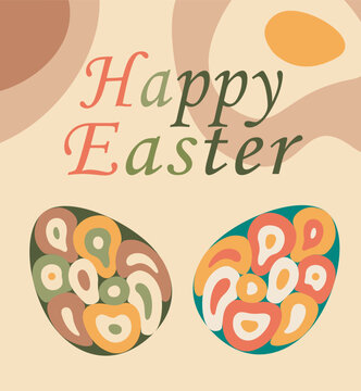 doodle simple picture Happy Easter, spring seasonal Easter pictures