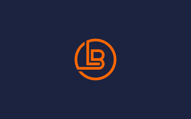 letter bl with circle logo icon design vector design template inspiration
