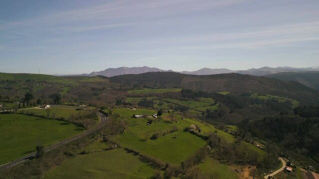 Countryside of Tineo in Asturias