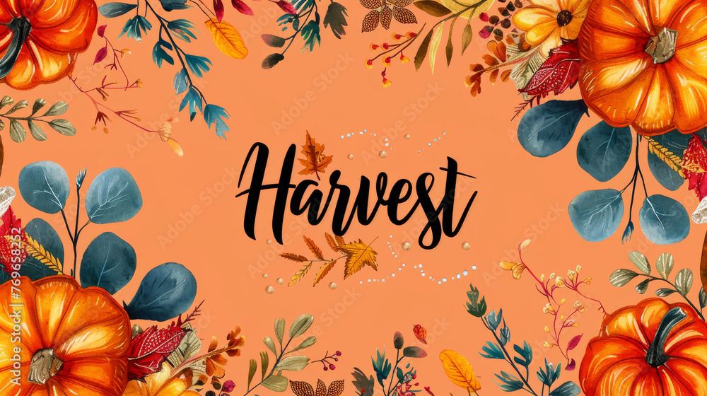 Poster in the image, a single colored background is adorned with the phrase 