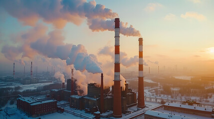 Modern Industrial Business Area with Advanced Manufacturing and Logistics Facilities