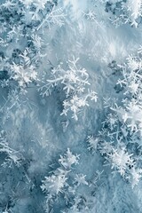 A frost-covered texture mimicking the icy expanses of Beyond the Wall, with intricate patterns of ice crystals and snow, evoking the harsh and unforgiving nature created with Generative AI Technology