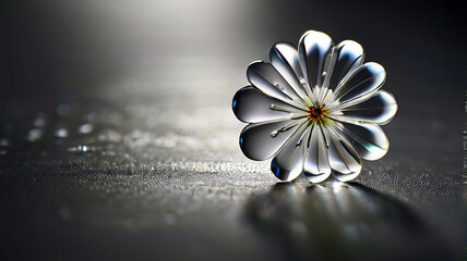 crystal flowers, petals