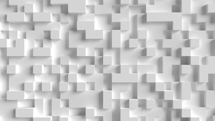 Abstract square background. 3d illustration. Concept for a real estate agency or developer of a modern urban center. 3d rendering.