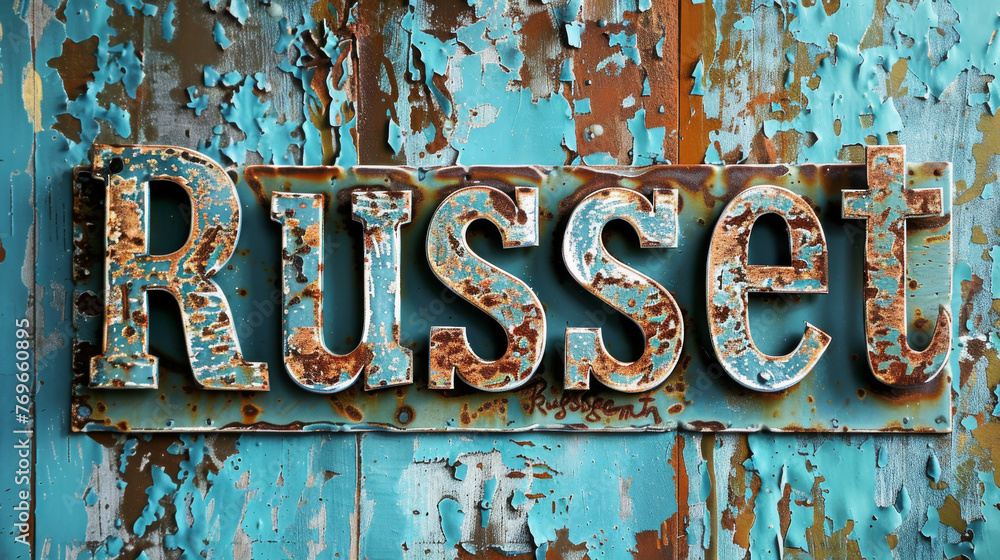 Poster a single-colored background with the words 