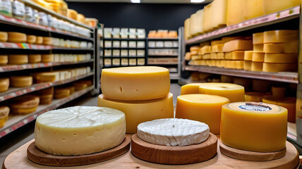 cheese in a shop