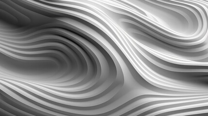 Grayscale wave pattern creating an abstract and dynamic visual effect