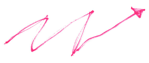 pink arrows isolated on transparent background
