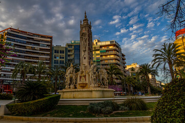  Luceros square in the city of Alicante in Spain