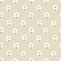 seamless vector pattern with small flowers dytsy