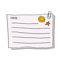 To do list notepad, cute note, text box, hand drawing graphic resource